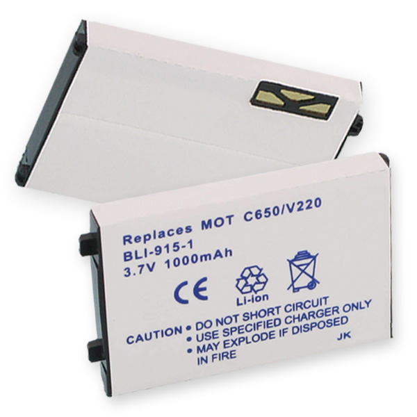 MOT C650  V220 LI-ION 1000mAh Cellular Battery