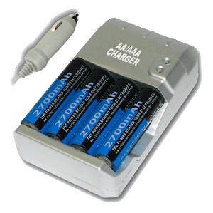 Quick Charger For AA And AAA Ni-Cd/ Ni-MH Batteries