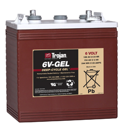 Trojan Gel Deep Cycle  Battery 6V 189Ah Group Size GC2