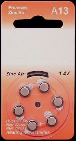 A13 Zinc Air Hearing Aid Batteries - 20 Wheels - 6 Batteries Per Wheel + FREE SHIPPING!