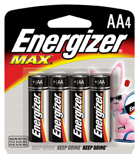 Energizer Max AA - 4 Pack Retail