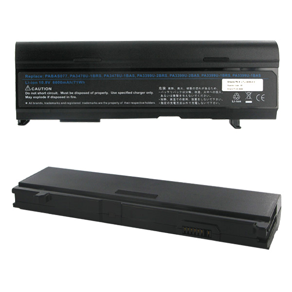 TOSHIBA 10.8 Volt 6600mAh Li-ION Laptop Battery