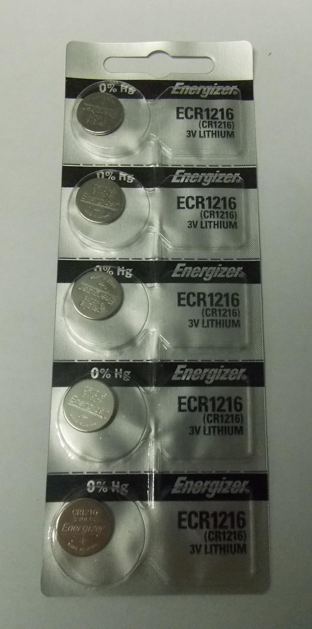 Energizer CR1216 3V Lithium Coin Battery - 50 Pack + FREE SHIPPING