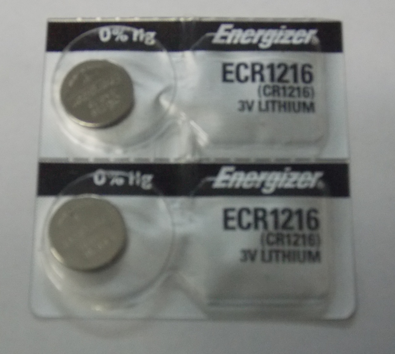 Energizer CR1216 3V Lithium Coin Battery - 2 Pack + FREE SHIPPING