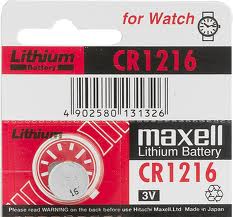 Maxell CR1216 3 Volt Lithium Coin Battery