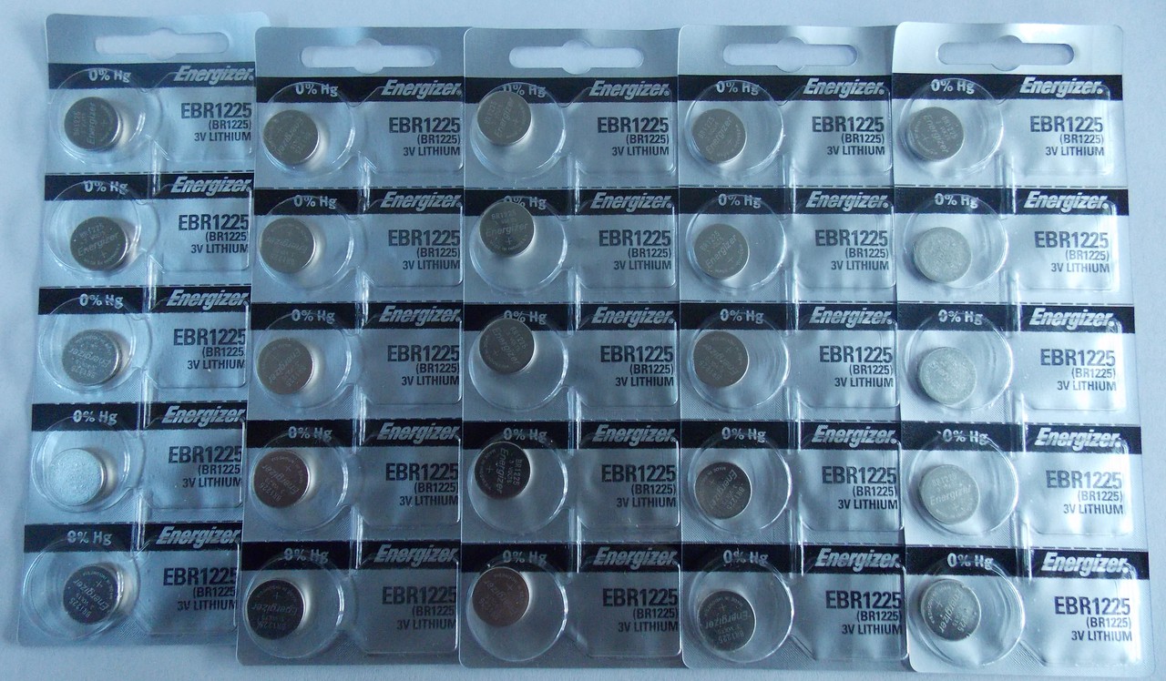 Energizer CR1225 3V Lithium Coin Battery - 25 Pack + FREE SHIPPING!