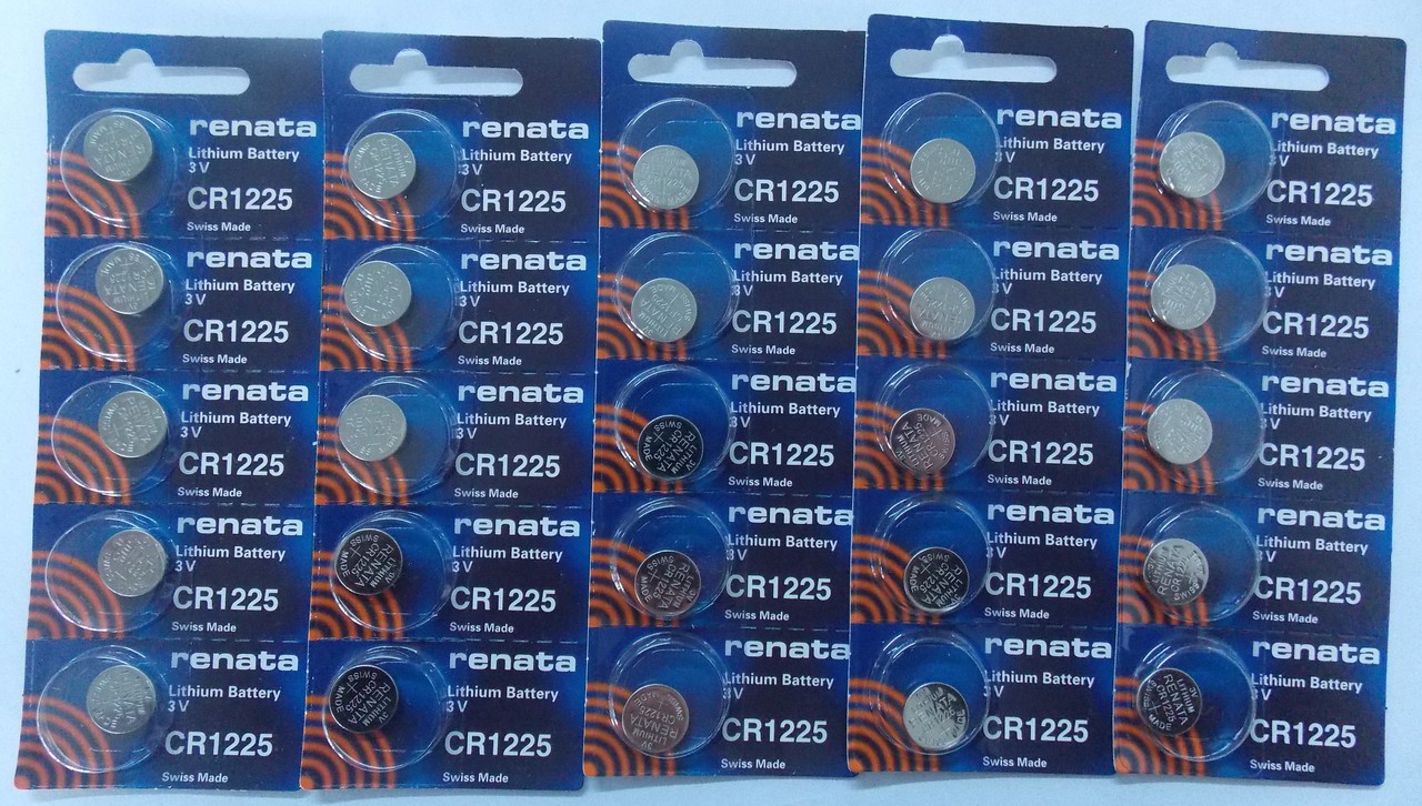Renata CR1225 3V Lithium Coin Battery - 25 Pack + FREE SHIPPING!