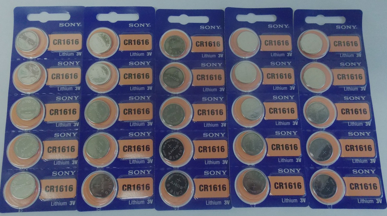 Sony CR1616 3V Lithium Coin Battery - 25 Pack + FREE SHIPPING!