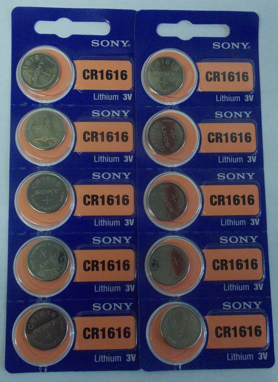 Sony CR1616 3V Lithium Coin Battery - 10 Pack + FREE SHIPPING