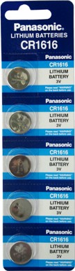 Panasonic CR1616 3V Lithium Coin Battery - 100 Pack - FREE SHIPPING