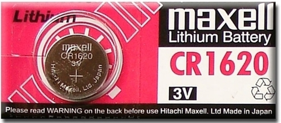 Maxell CR1620 3 Volt Lithium Coin Battery
