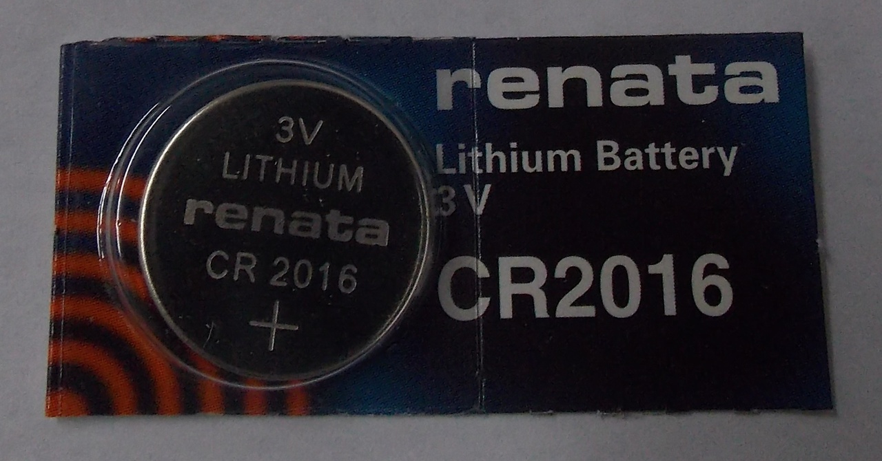 Renata CR2016 3V Lithium Coin Battery