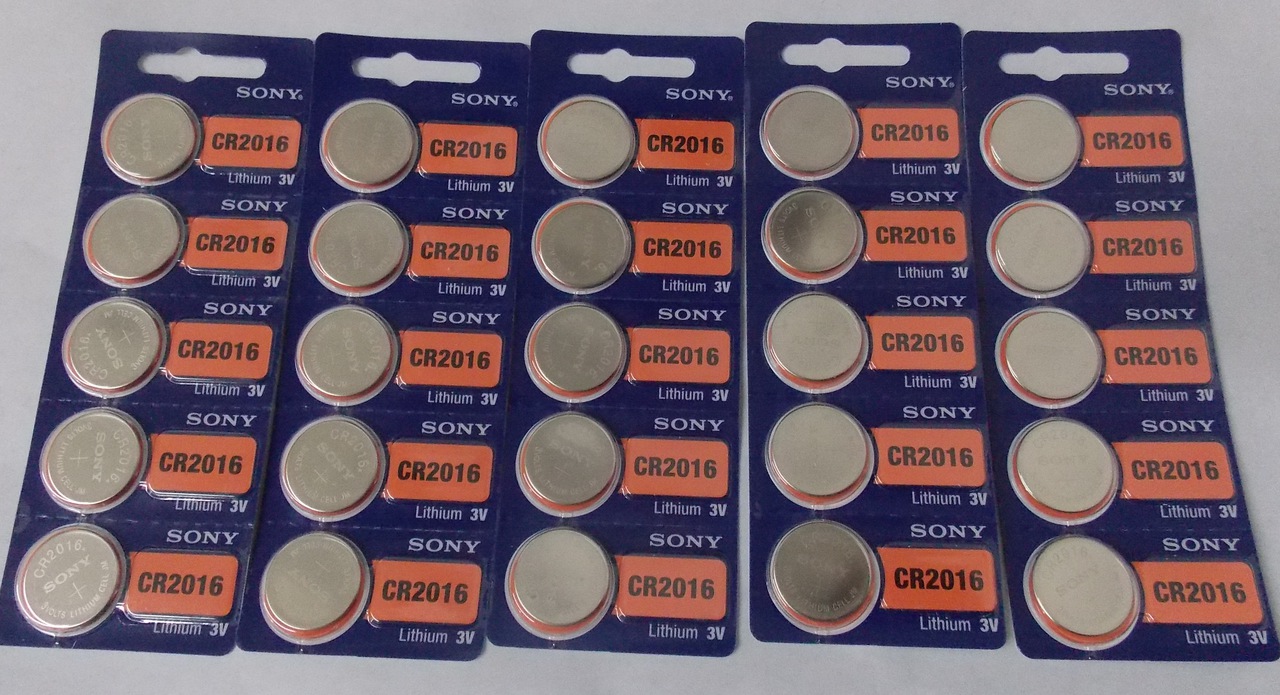 Sony CR2016 3V Lithium Coin Battery - 25 Pack + FREE SHIPPING