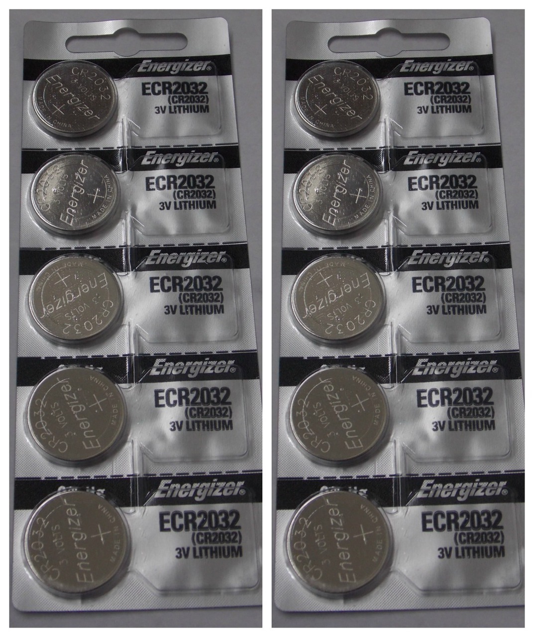 Energizer CR2032 3V Lithium Coin Battery - 10 Pack + FREE SHIPPING