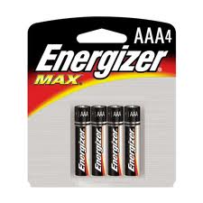 Energizer Max AAA - 4 Pack Retail