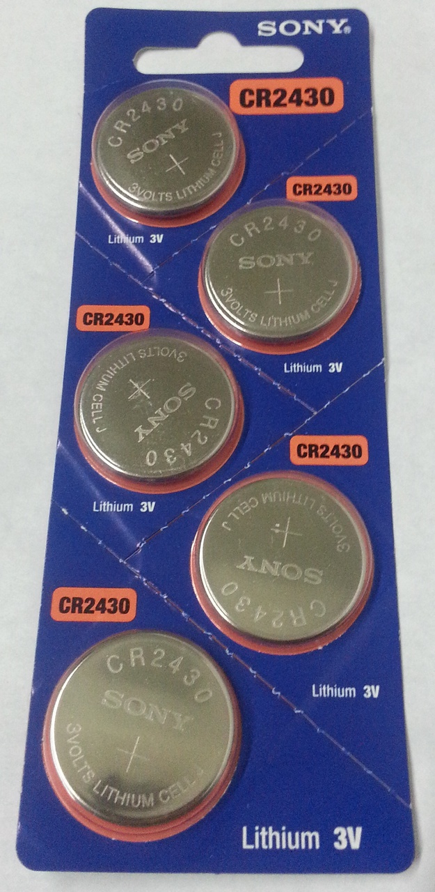 Sony CR2430 3V Lithium Coin Battery - 50 Pack - FREE SHIPPING