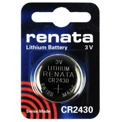 Renata CR2430 3V Lithium Coin Battery 5 Pack + FREE SHIPPING!