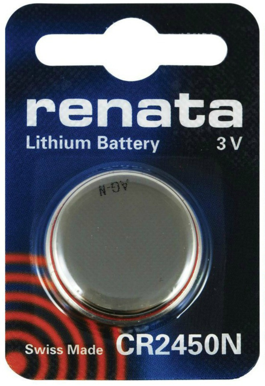 Renata CR2450N 3V Lithium Coin Battery 1 Pack + FREE SHIPPING!