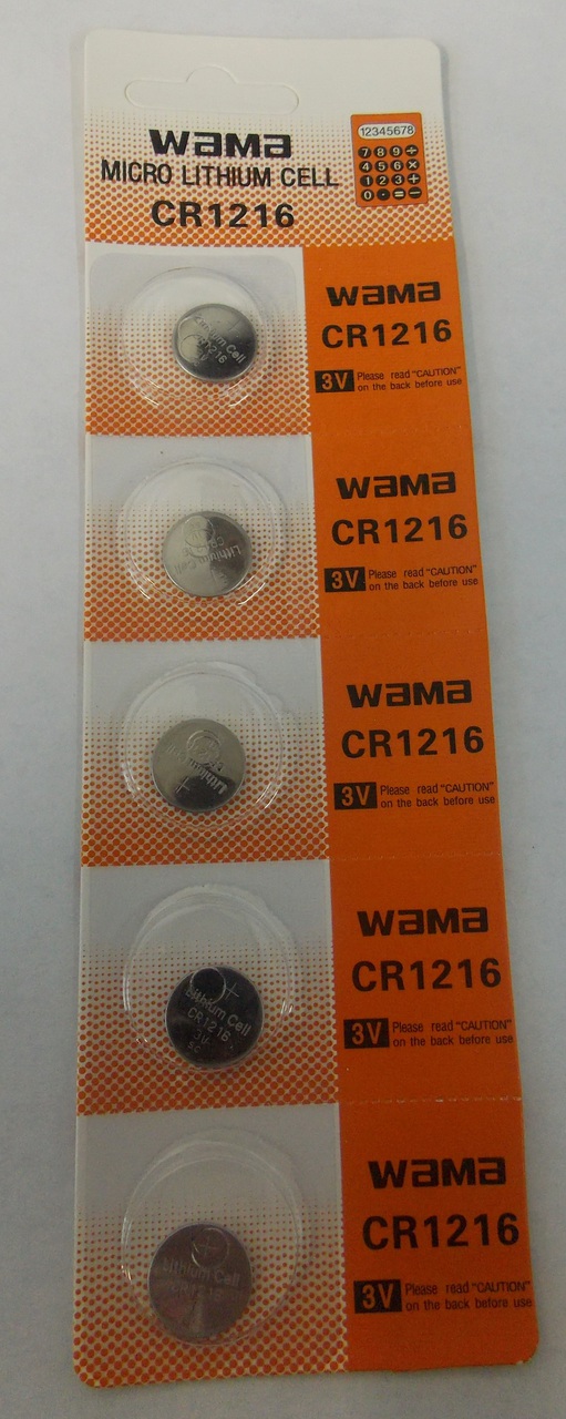 BBW CR1216 3V Lithium Coin Battery 50 Pack +  FREE SHIPPING!
