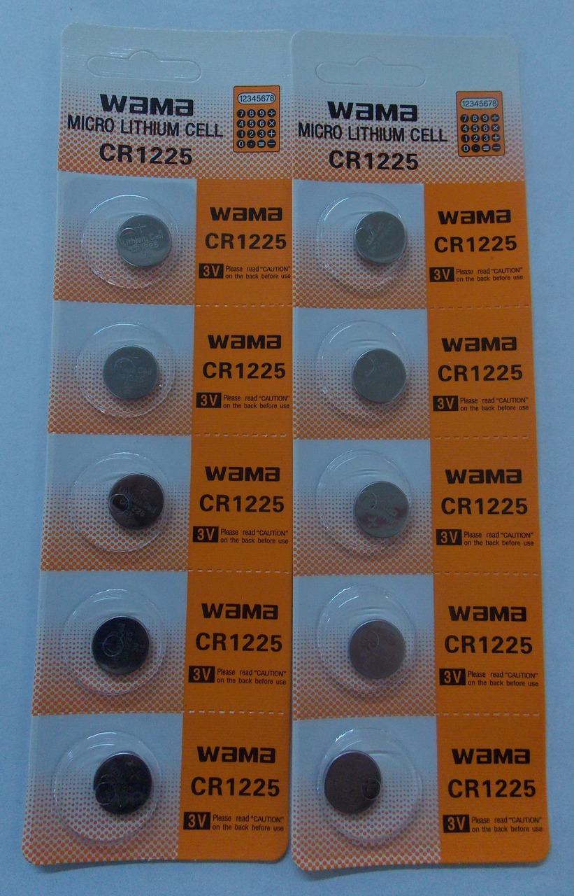 BBW CR1225 3V Lithium Coin Battery - 10 Pack + FREE SHIPPING!