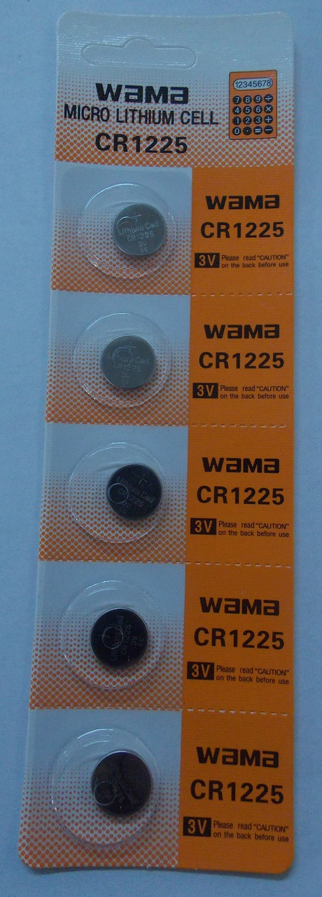 BBW CR1225 3V Lithium Coin Battery 100 Pack - FREE SHIPPING!