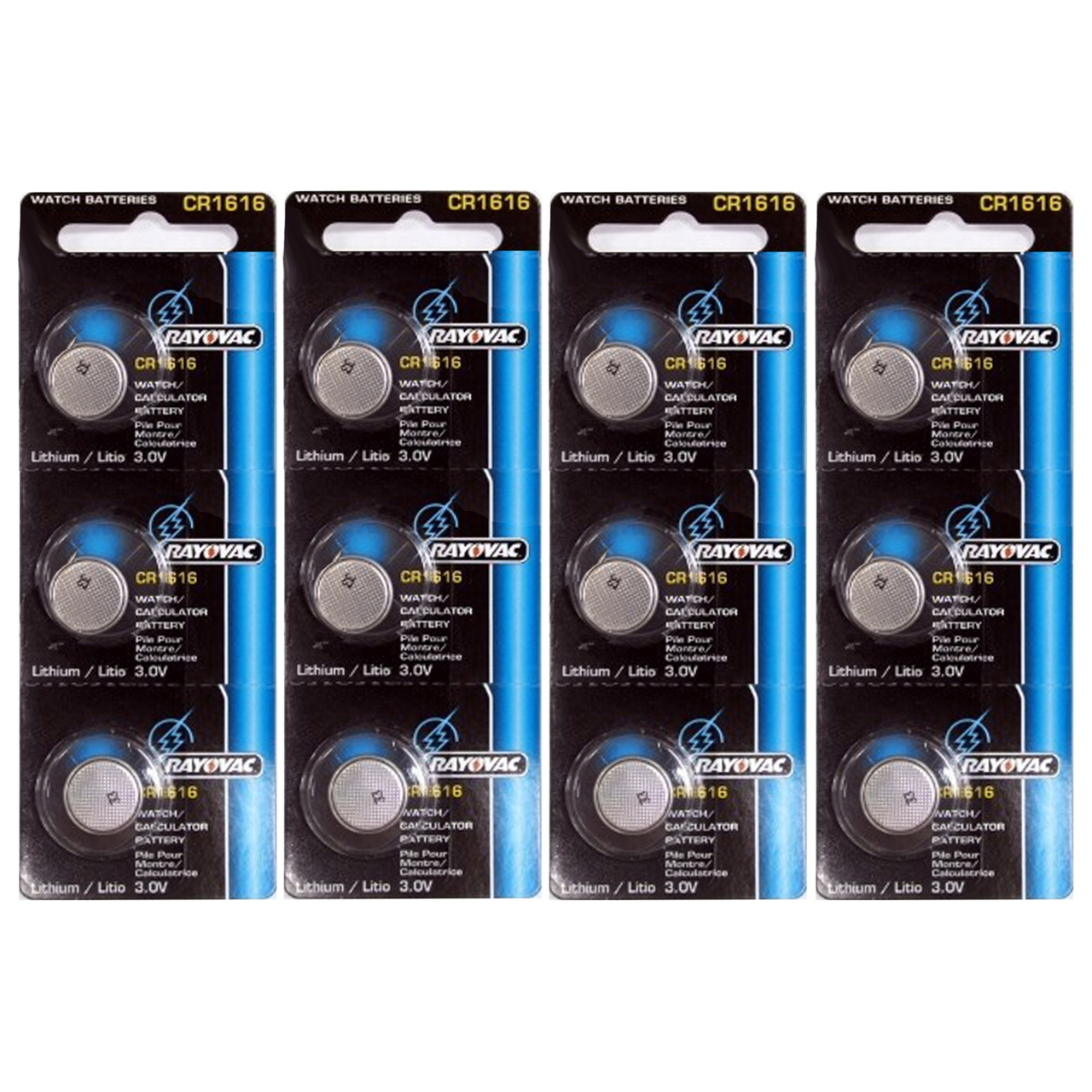 Rayovac CR1616 3 Volt Lithium Coin Battery - 12 Pack + FREE SHIPPING