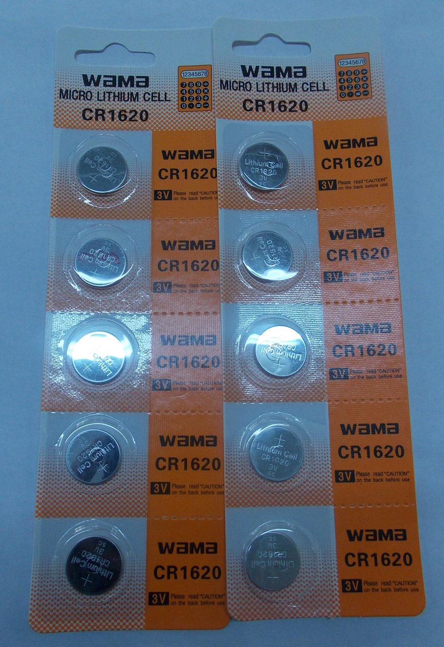BBW CR1620 3V Lithium Coin Battery 10 Pack -  FREE SHIPPING!