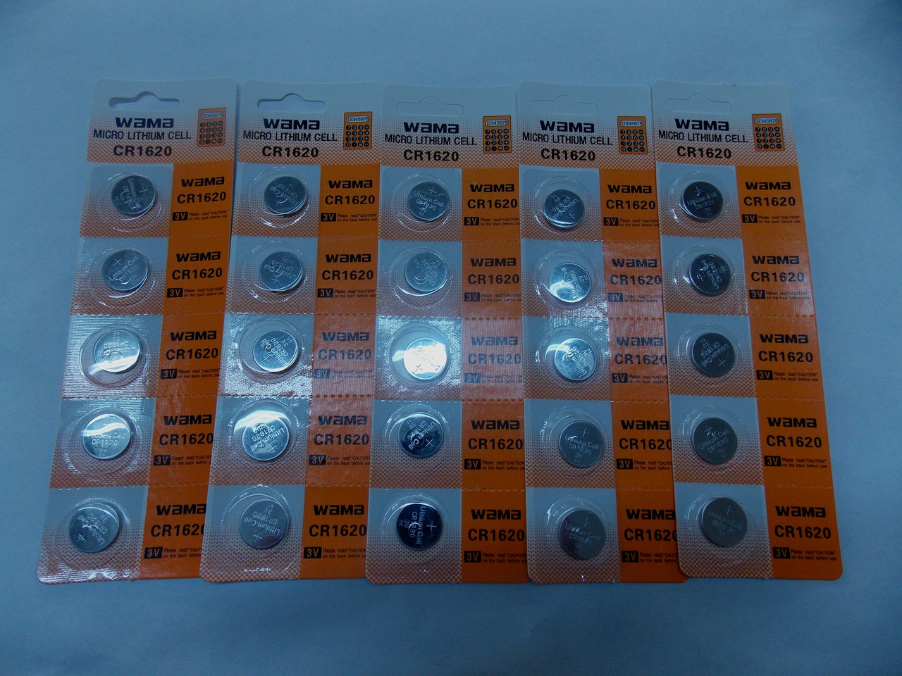 BBW CR1620 3V Lithium Coin Battery 25 Pack +  FREE SHIPPING!