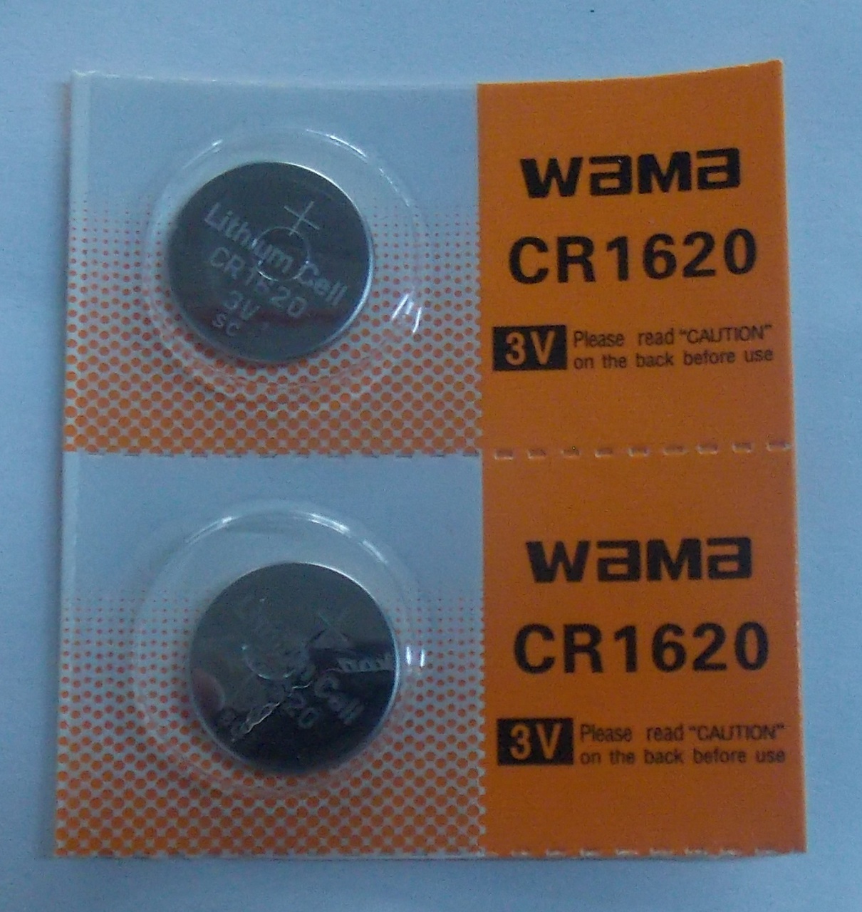 BBW CR1620 3V Lithium Coin Battery 2 Pack -  FREE SHIPPING!