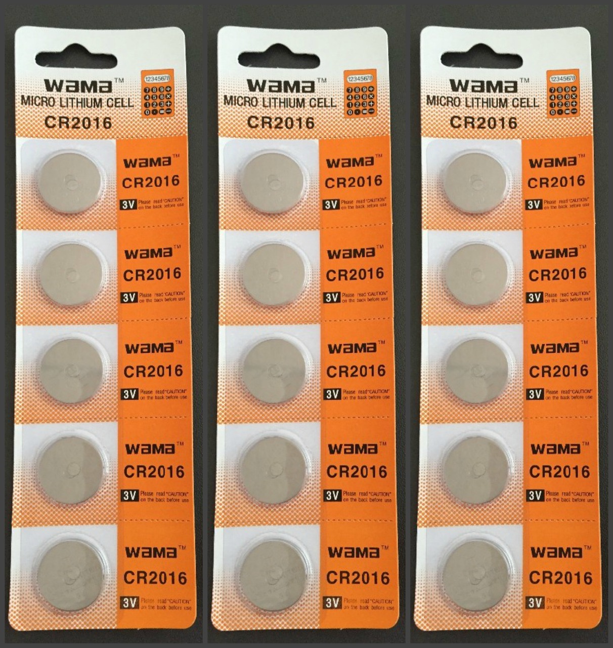 BBW CR2016 3V Lithium Coin Battery 15 Pack -  FREE SHIPPING!