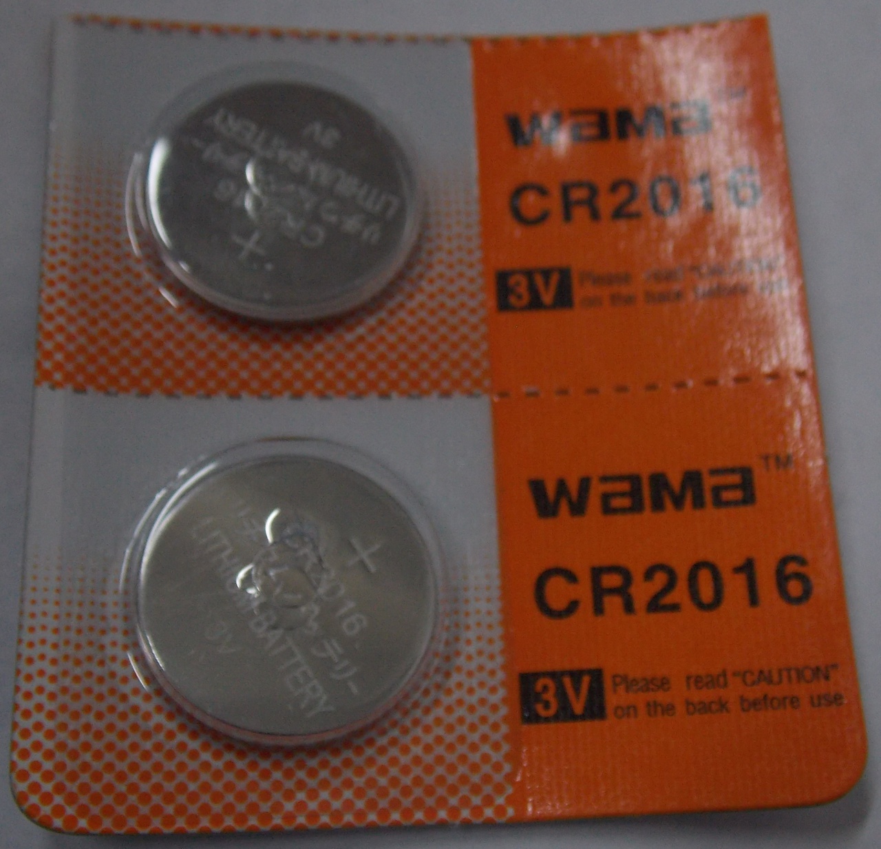 BBW CR2016 3V Lithium Coin Battery 2 Pack -  FREE SHIPPING!