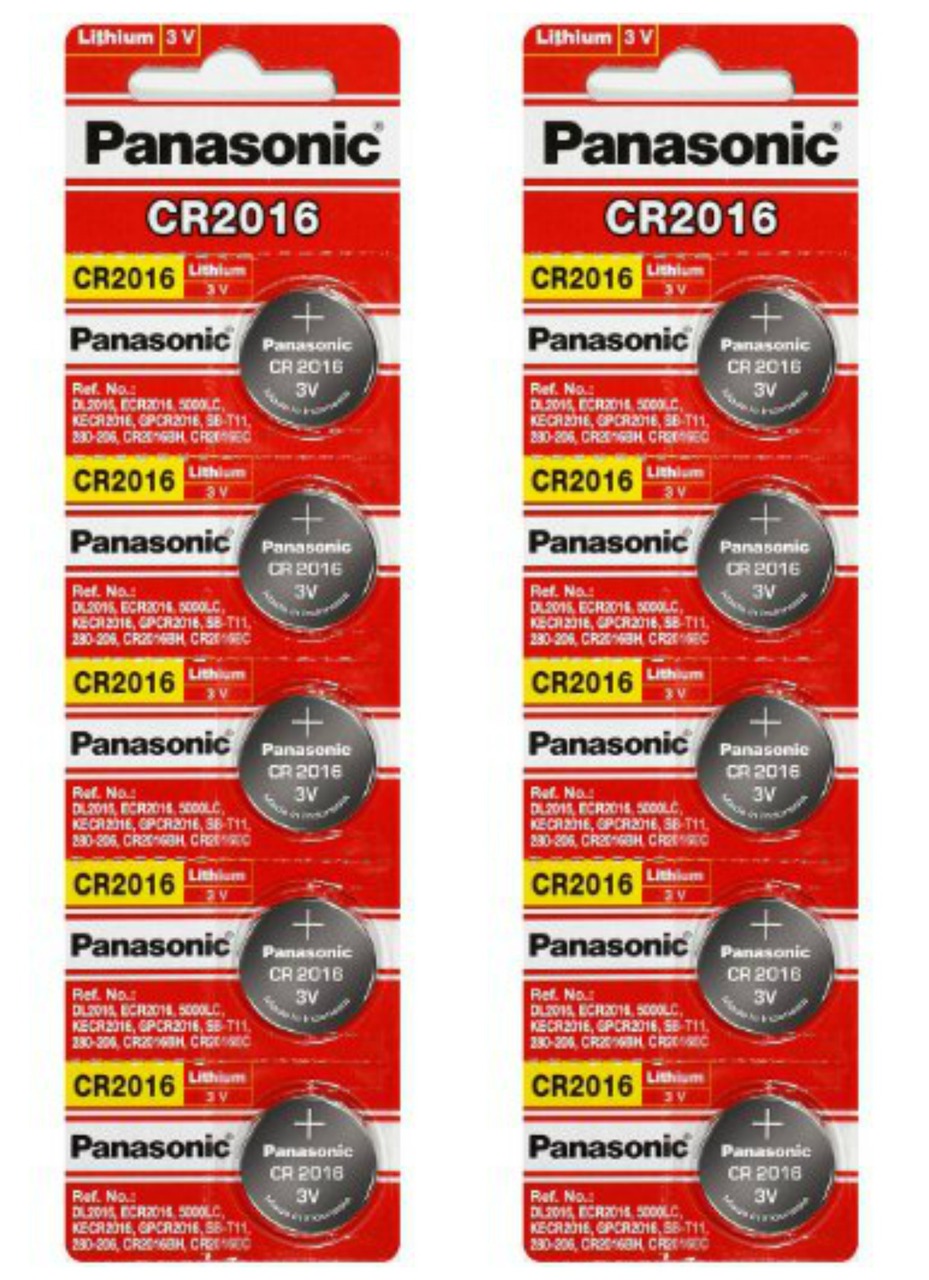 Panasonic CR2016 3V Lithium Coin Battery - 25 Pack + FREE SHIPPING!