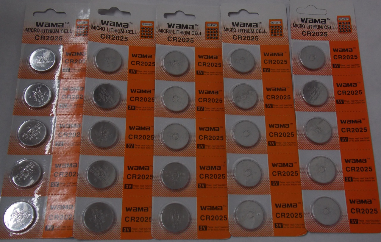 BBW CR2025 3V Lithium Coin Battery 25 Pack + FREE SHIPPING!