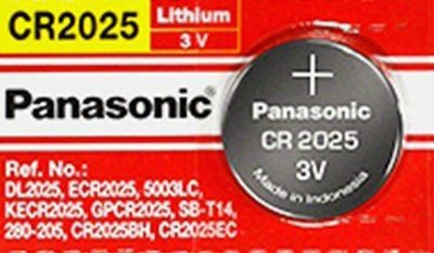 Panasonic CR2025 3V Lithium Coin Battery - 1 Pack + FREE SHIPPING!