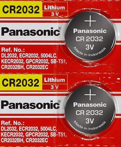 Panasonic CR2032 3V Lithium Coin Battery - 2 Pack + FREE SHIPPING!