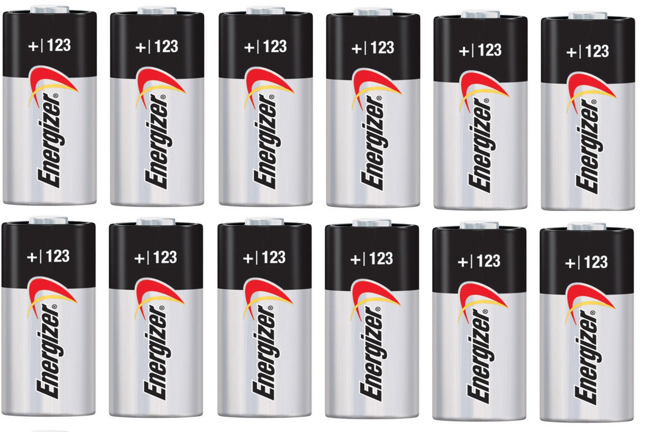 Energizer EL123A CR123A 3 Volt Photo Lithium Battery 12 Pack + FREE SHIPPING