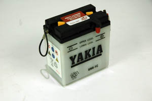 6 Volt 6 AMP Motorcycle And Power Sport Battery (6N6-1C)