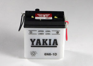 6 Volt 6 AMP Motorcycle And Power Sport Battery (6N6-1D )