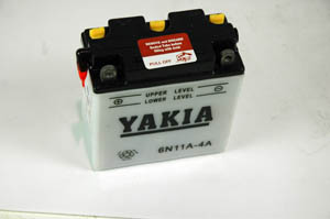 6 Volt 11 AMP Motorcycle And Power Sport Battery (6N11A-4A)