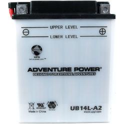 YB14L-A2 12 Volt 14 Amp Hrs Conventional Power Sport Battery