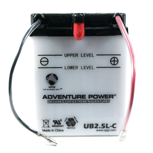 YB2.5L-C 12 Volt 2.5 Amp Hrs Conventional Power Sport Battery