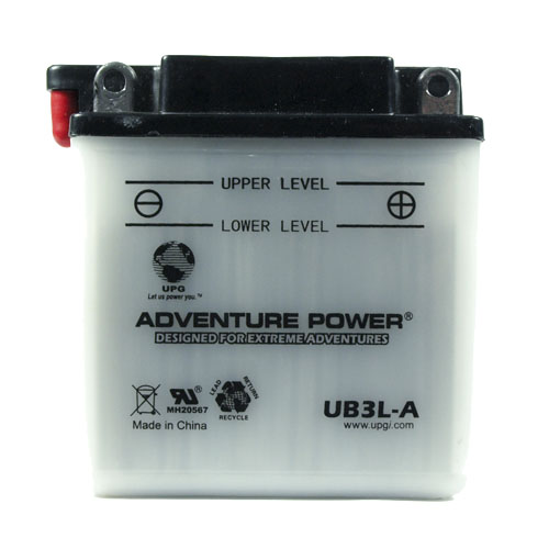 YB3L-A 12 Volt 3 Amp Hrs Conventional Power Sport Battery