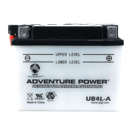 YB4L-A 12 Volt 4 Amp Hrs Conventional Power Sport Battery