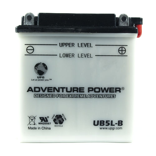 YB5L-B 12 Volt 5 Amp Hrs Conventional Power Sport Battery