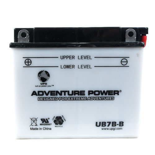 YB7B-B 12 Volt 8 Amp Hrs Conventional Power Sport Battery