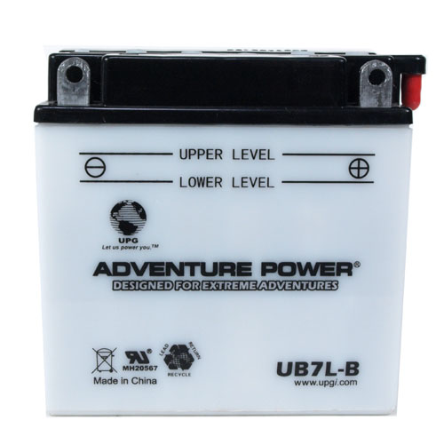 YB7L-B 12 Volt 8 Amp Hrs Conventional Power Sport Battery