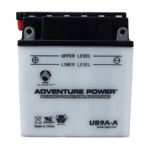 YB9A-A 12 Volt 9 Amp Hrs Conventional Power Sport Battery