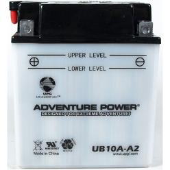 YB10A-A2 12 Volt 11 Amp Hrs Conventional Power Sport Battery