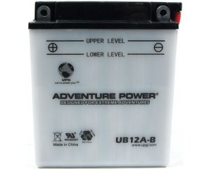 YB12A-B 12 Volt 12 Amp Hrs Conventional Power Sport Battery