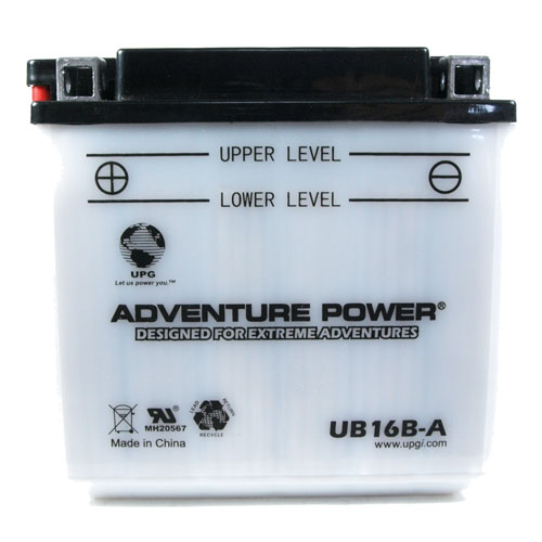 YB16B-A 12 Volt 16 Amp Hrs Conventional Power Sport Battery